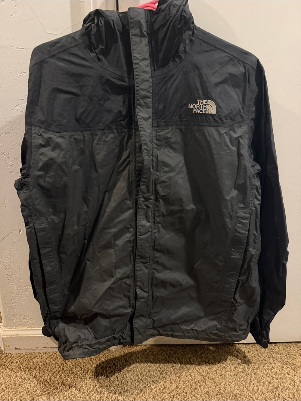 The North Face Men's Black Packable Rain Jacket